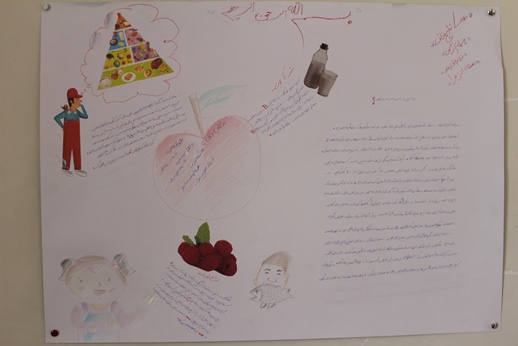 آلبوم تصاویر اولین مرحله نشریه های دیواری 62 مدرسه قزوین (طرح همشاگردی سلام ،سلامت باشید)1394 - 51