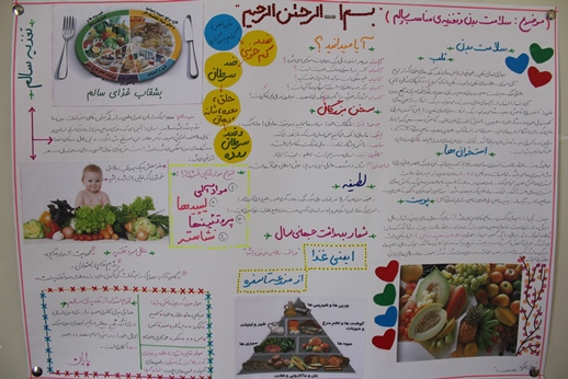 آلبوم تصاویر اولین مرحله نشریه های دیواری 62 مدرسه قزوین (طرح همشاگردی سلام ،سلامت باشید)1394 - 59